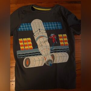 Mini Boden Lift the Flap Space Station Tee -  astronaut 9/10